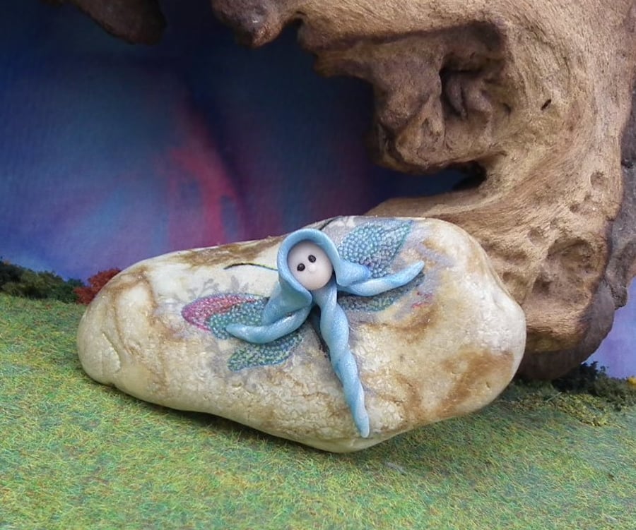 Rock Faery 'Aevis' OOAK Sculpt by Ann Galvin