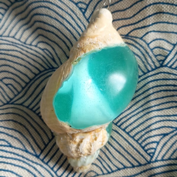 Green World Resin Shell - Mossy Tides and Sea Myths