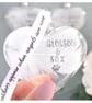 Gift Boxed Personalised White Feather Memorial Bauble. Name Date Customised. Gla - Image 10