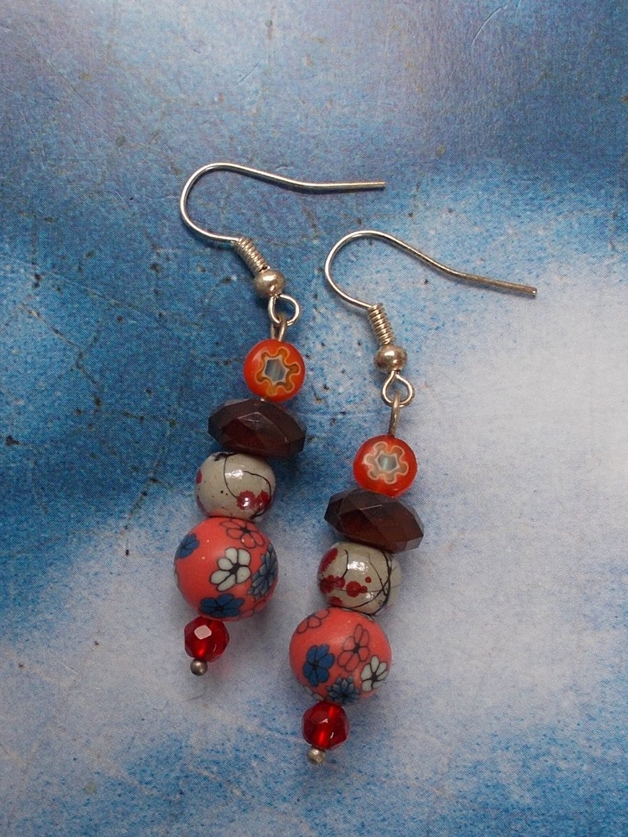 Lovely Eclectic Beaded Earrings