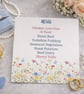 Wildflower Wedding Menu Card – Floral Table Stationery, Matching Set