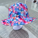 Pink Candy Hearts Sun Hat
