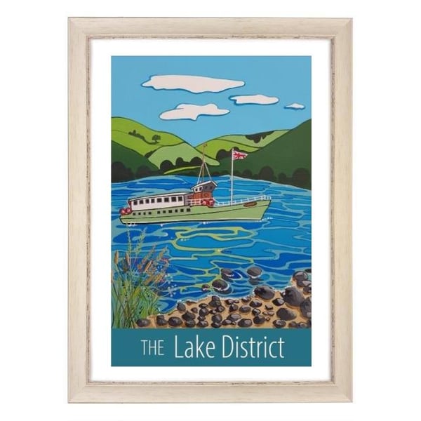 The Lake District travel poster print by Susie West