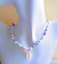 Cowrie Shell Multicolour Rainbow Pastel Beaded Necklace 16-18 Inch - Image 7