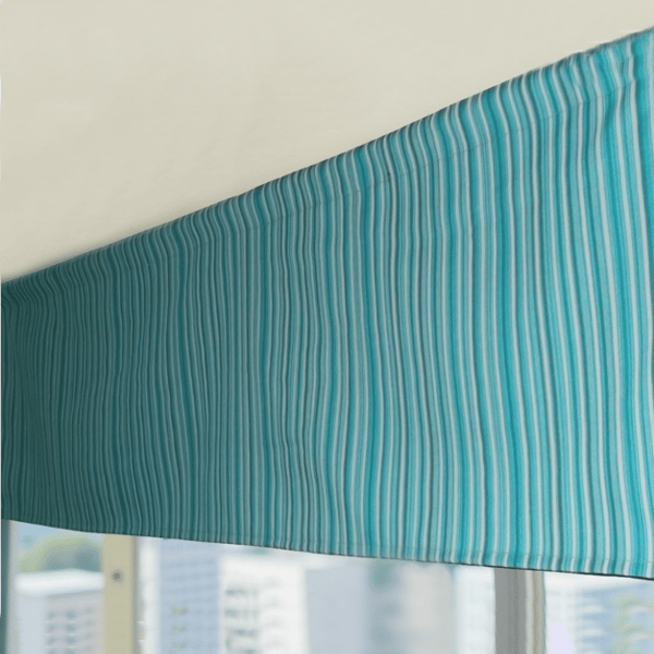 Cotton Pelmet, Café Curtain, Shelf Curtain, Cupboard Curtain, Turquoise Teal