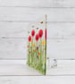 Floral Poppy Meadow Tealight Holder; Freestanding Poppies Picture Tile - Image 7