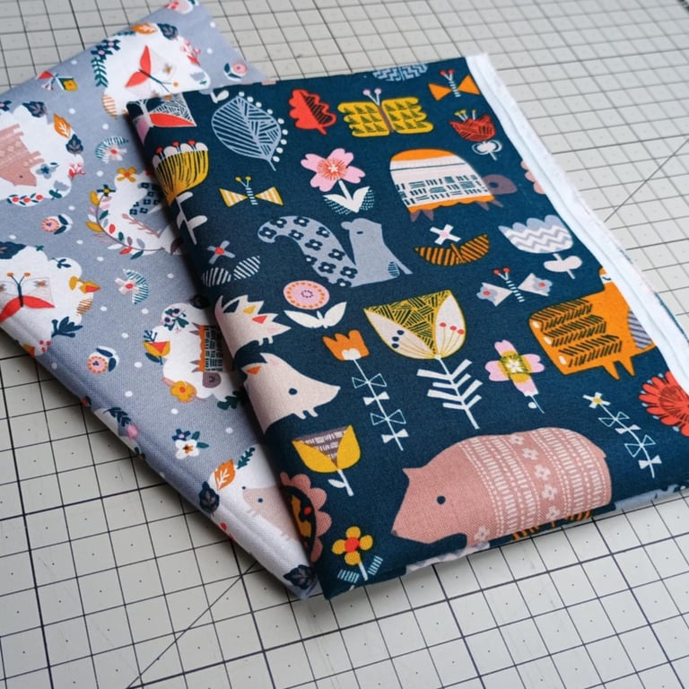 Quilting cotton Hibernate - fat quarter fabric bundle