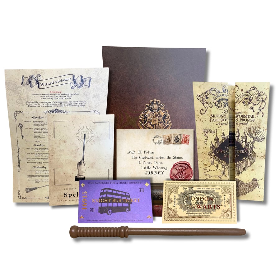 PERSONALISED Wizardry Studio Tour Letter London