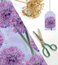 Purple Allium Wrapping Paper – Botanical Floral Gift Wrap – Recyclable Paper - Image 1