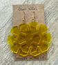 Vintage Yellow Octon Earrings - Image 1