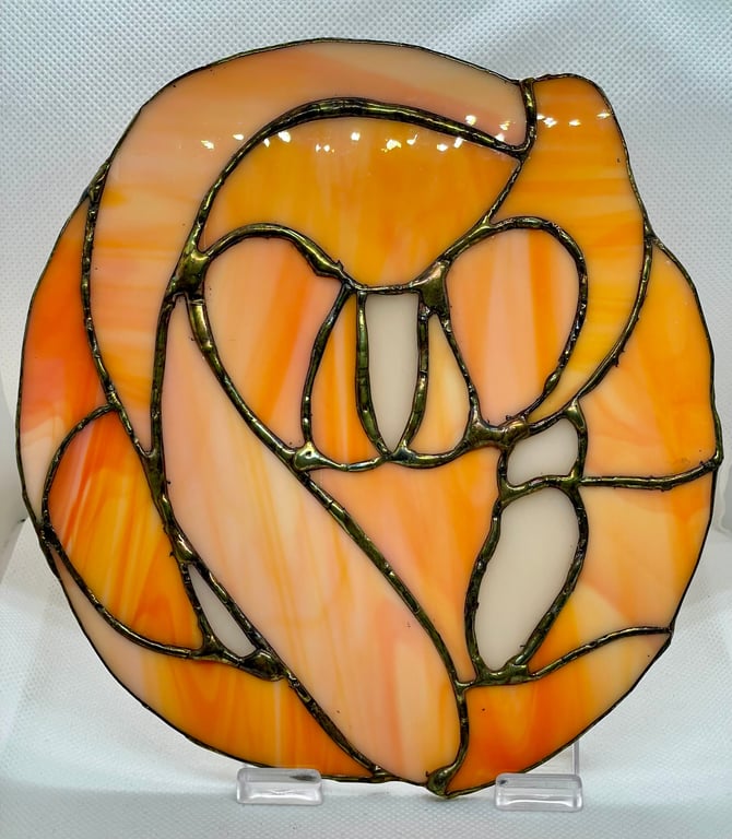 Stained glass dormouse (abstract)