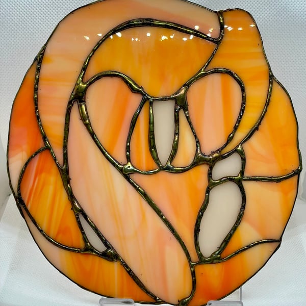 Stained glass dormouse (abstract)