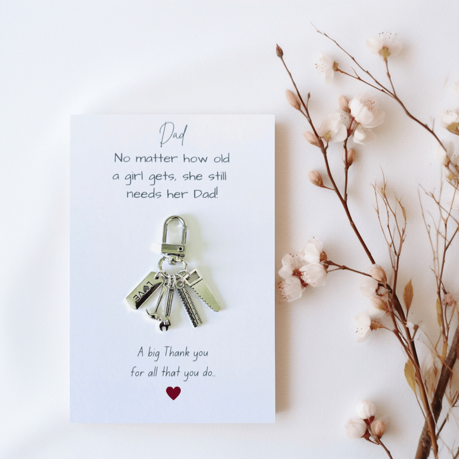 Dad keyring DIY Tools, Fathers Day Gift