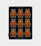 Funny Vinyl Sticker Sheet For Adults - Grumpy Bear