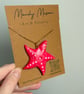 Handmade Clay Starfish Necklace - Image 1