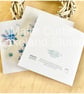 Snowflake Christmas Cards Watercolour Print with envelopes - Quantity options - Image 5