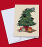 Black Cat Christmas Card, Purr-Fect Chaos, Funny Cat Xmas Card