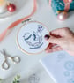 Folk Bird Embroidery Kit