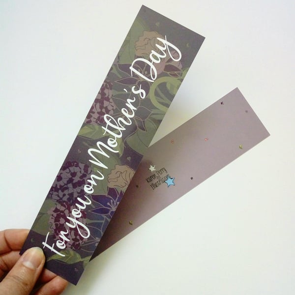 Mother's Day laminated bookmark, mothers day, gift for mum, gift for mom