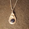 Sterling Silver Pendant with Sodalite