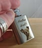 Personalised Photo or Text Engraved Hip Flask Keyring