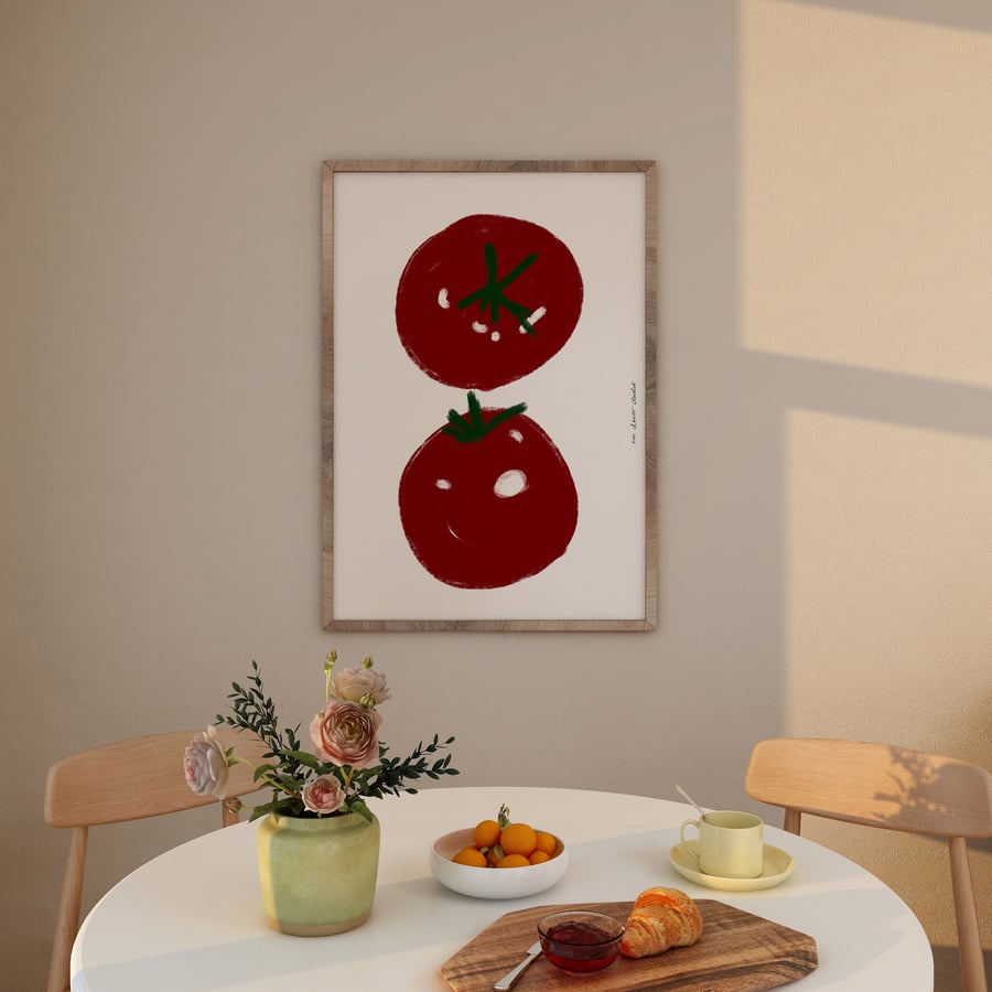 Two Tomato Art Print Poster