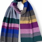 Engineered Stripe Big Scarf