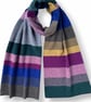Engineered Stripe Big Scarf