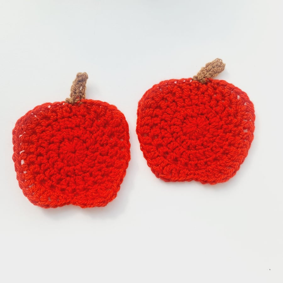 Red Apple Coasters Set of 2 - Summer Seconds