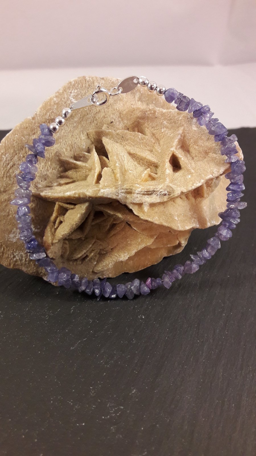 December Tanzanite and Sterling Silver Bracelet