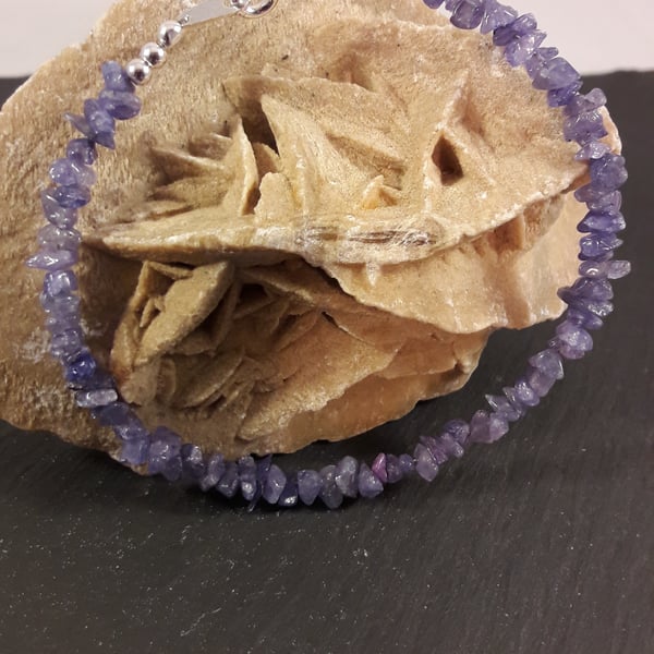 December Tanzanite and Sterling Silver Bracelet