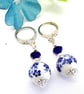 Ceramic and Precoisa Crystal Earrings. - Image 3