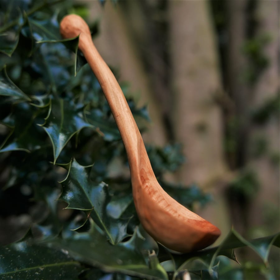 Apple wood spice scoop