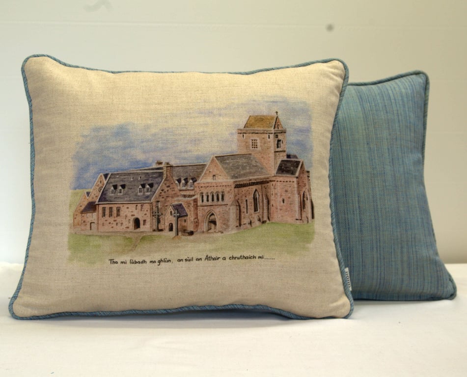 Iona Abbey 18"x 14" cushion.