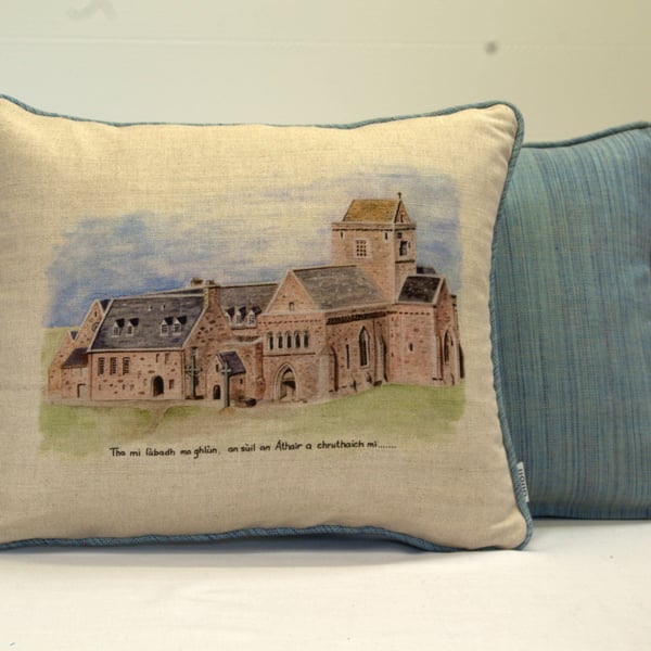 Iona Abbey 18"x 14" cushion.