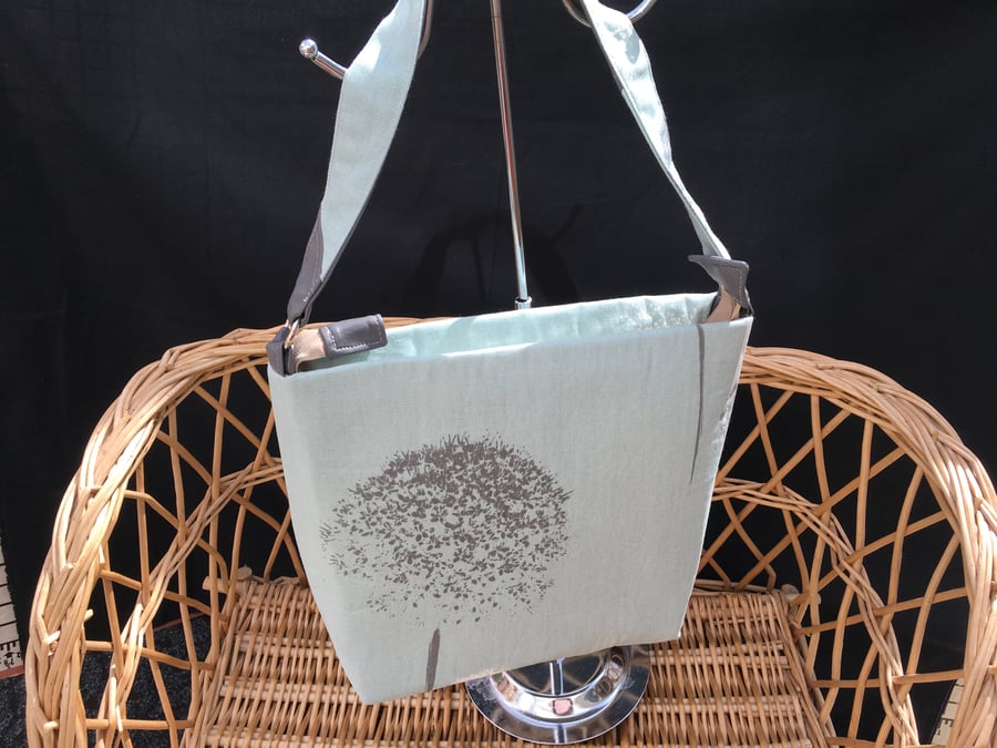 Shoulder Bag with Faux Leather Trim. A New Bag for Summer. Dandelion Design.