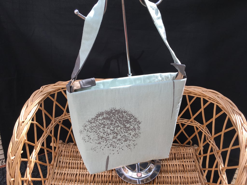 Shoulder Bag with Faux Leather Trim. A New Bag for Summer. Dandelion Design.