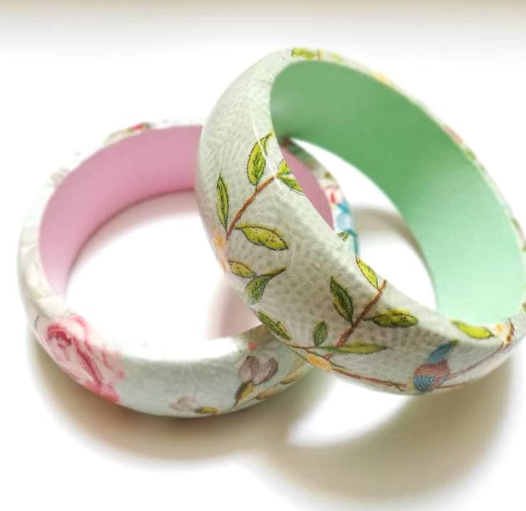 Wooden Bangles Folksy