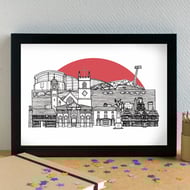 West Bromwich Skyline Art Print