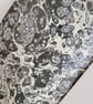 Grey Leather Journal or Notebook, lined with marble paper, A6, gift for him - Image 9