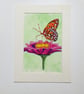 Original painting Butterfly on flower  - Image 3