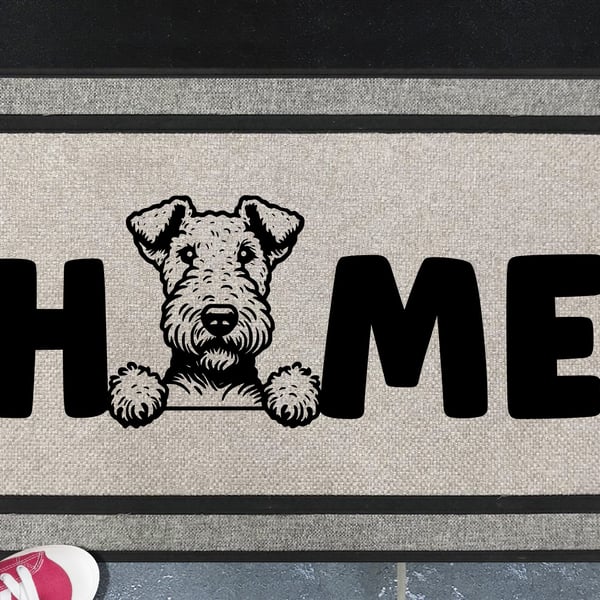 Airedale Terrier Home Door Mat No.2 - All Weather - Welcome Mat - 45x70cm 