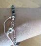 Haematite onyx and silver bracelet - Image 4