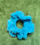 Blue Glitter Medium Scrunchies Hair Tie - Image 1