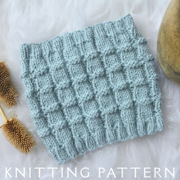 The Kalista Cowl Knitting Pattern PDF Version By Email