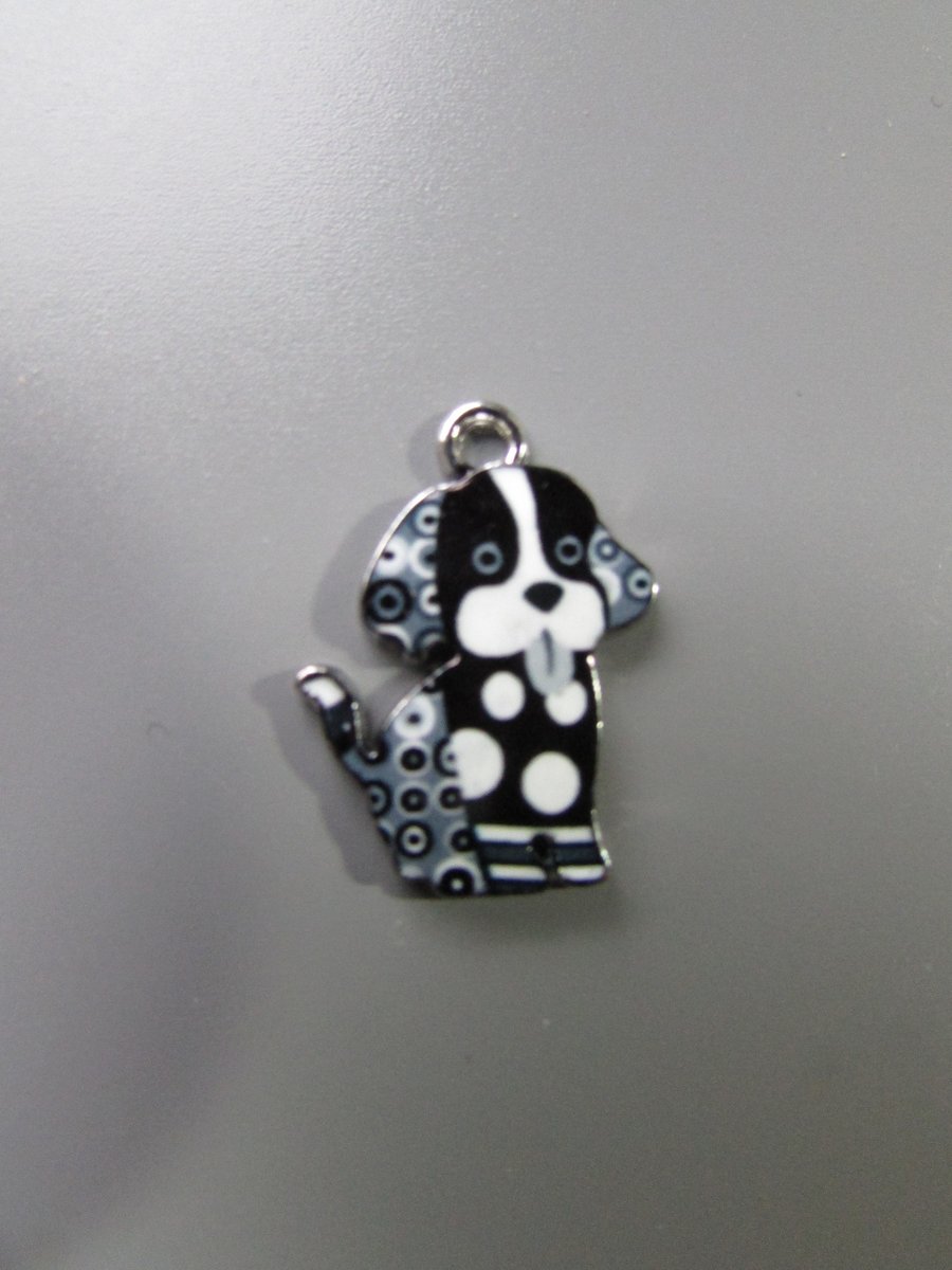 Dog Enamel Jewellery Charm
