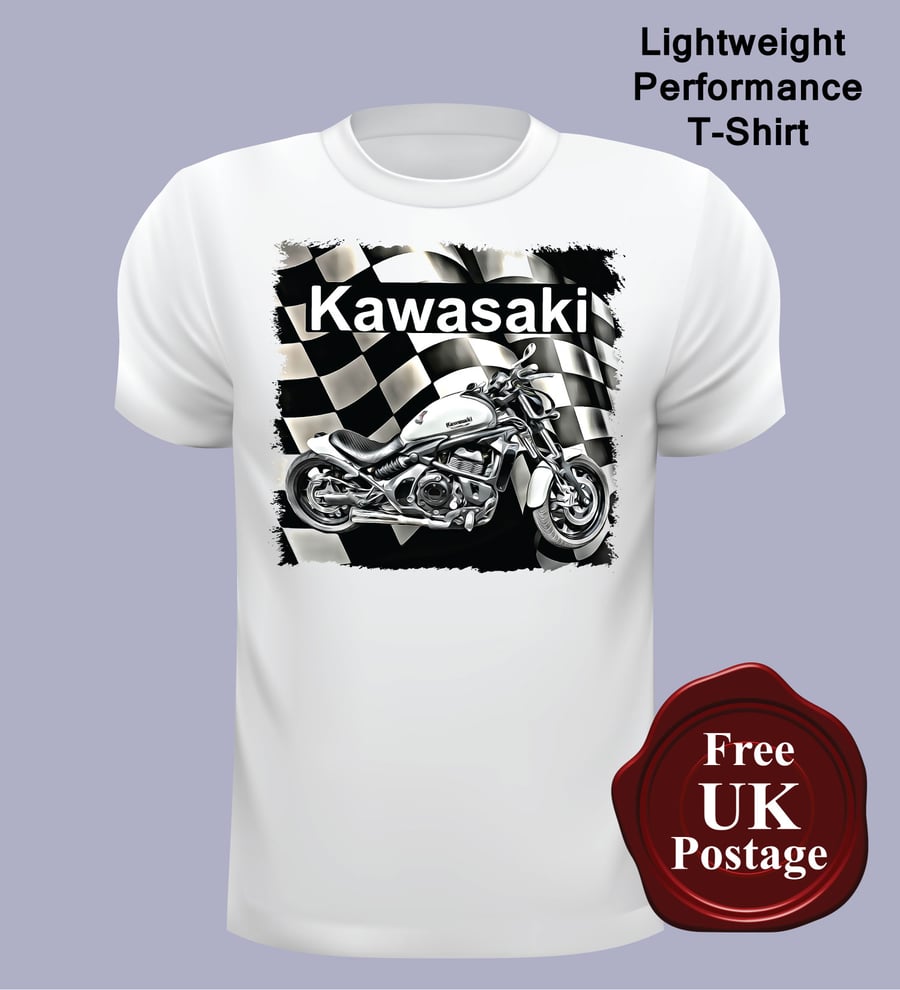 Kawasaki Motorcycle T Shirt, Mens T Shirt, Choose Your Size