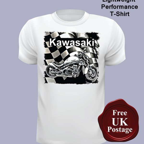 Kawasaki Motorcycle T Shirt, Mens T Shirt, Choose Your Size