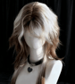 Trendy Wolf Cut Short Wig with Silver Balayage, Layered Ashy Brown Synthetic