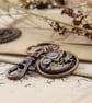 Copper Wedding Anniversary Gift for Husband - Handmade Steampunk Keychain - Image 4